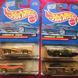 Hot Wheels Terrorific Series cars  Complete Set Of Four. 1998